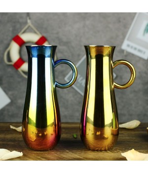 Multicolor Stainless Steel 304 Cold Water Pitchers With Ice Guard Kitchen Drinkware Pitchers Restaurant Water Kettle Juice Pot