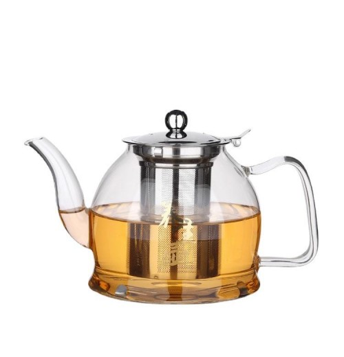 2023 New High borosilicate Glass Teapot with Removable Infuser Stovetop Safe Tea Kettle Blooming Loose Leaf Tea Maker Set