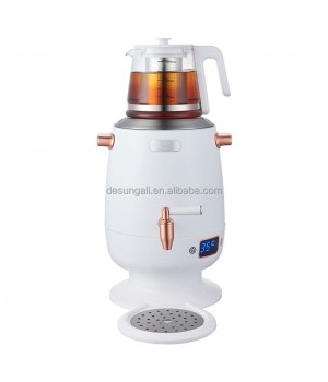 2200W Stainless steel Turkish electric boil samovar kettles 3500ML electric tea kettle with teapot