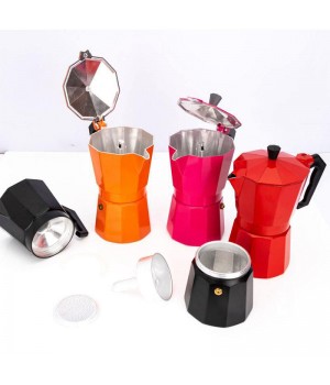 Wholesale Modern Aluminum Kahve Stovetop 1 Cup to 12 Cups Coffee Maker Stove-Top Mokapot