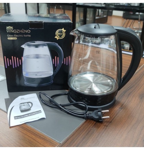 Glass Water kettle Factory New Household Electric Kettle Personalized Design Stainless Steel Tea Glass Electric Kettle