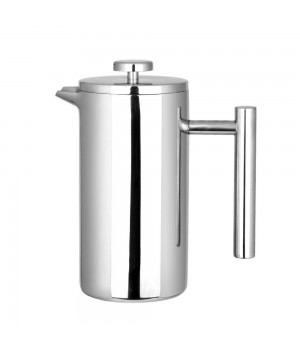 34OZ Mirror Light Press Kettle 2024 Product 304 Stainless Steel Single Wall Double Wall Custom French Press