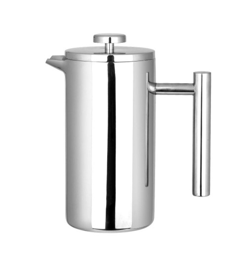 34OZ Mirror Light Press Kettle 2024 Product 304 Stainless Steel Single Wall Double Wall Custom French Press