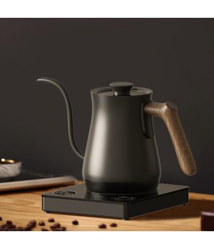 304 Stainless Steel 0.7L 1000W Black Digital Smart Pour Over Coffee Tea Electric Gooseneck Kettle